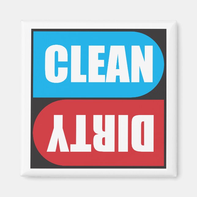 Imán de limpieza sucia para lavavajillas (Frente)