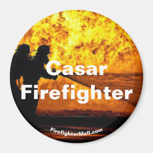 imán de llamas Casar Firefighter
