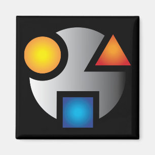 Imán de logotipo críptico de MI nueva versión