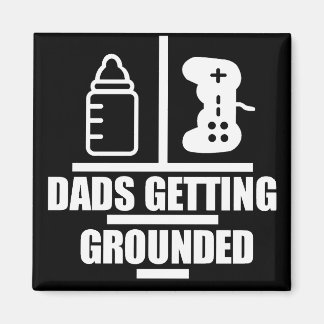 Imán de logotipo de Dads Grounding