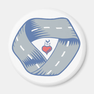 Imán de logotipo de la carretera de la ronda CR