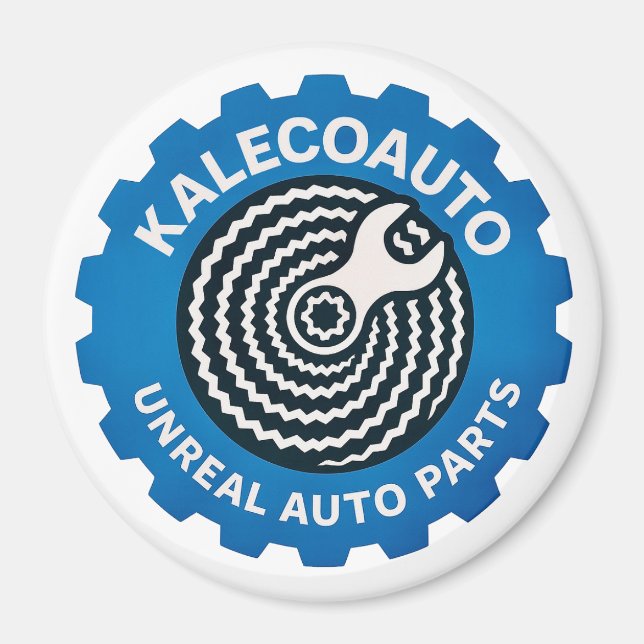 Imán de logotipo moderno (Frente)
