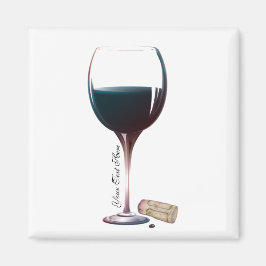 Imán de logotipo personalizado de arte de cristal 