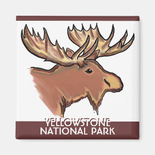 Imán de los alces de Wyoming del parque nacional