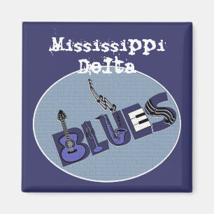 Imán de los azules del delta de Mississippi