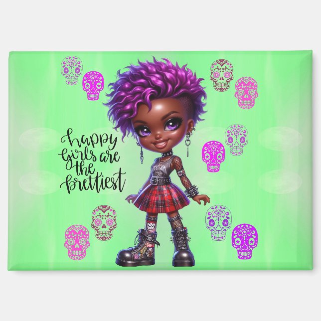 Imán de los Chicas más felices de Afropunk (Anverso)