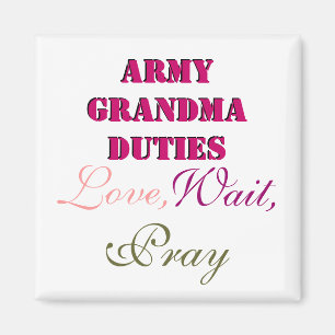 IMÁN DE LOS DEBERES DE LA ABUELA DEL EJÉRCITO