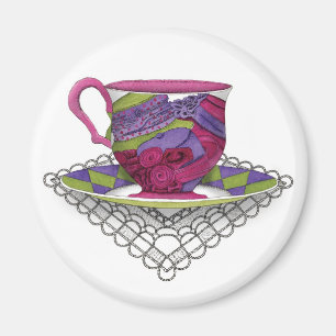 Imán de los gorras de la taza de té