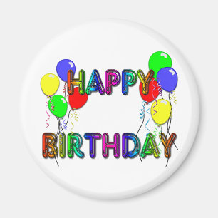 Imán de los impulsos D1 del feliz cumpleaños