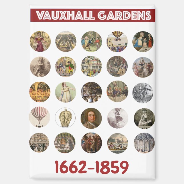 Imán de los jardines de Vauxhall (Anverso)