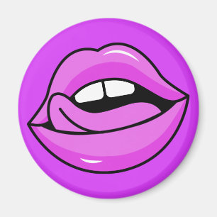 Imán de los labios rosados