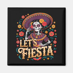 Imán De los muertos la catrina latina cinco de mayo
