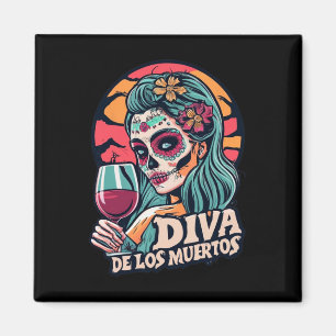 Imán De Los Muertos Mujeres esqueletan fiesta de Hallow