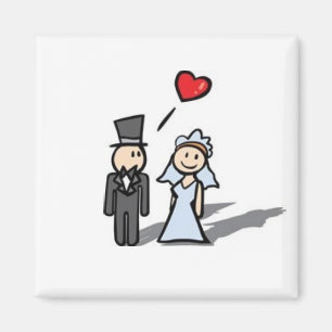 Imán de los pares de la boda