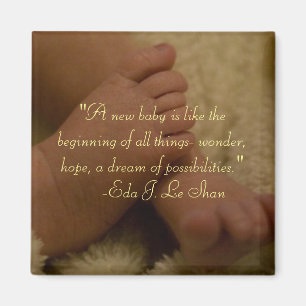 imán de los pies del bebé