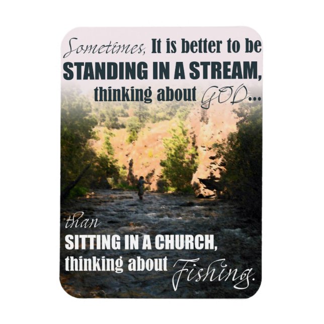 Imán de los sentimientos de pesca (Vertical)