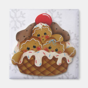 Imán de los Sweeties del helado del pan de