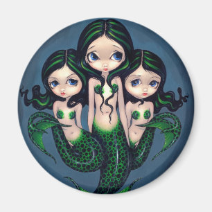Imán "de los tríos verdes de la sirena"