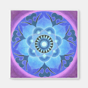 Imán de Lotus azul