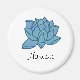 Imán de Lotus azul Namaste
