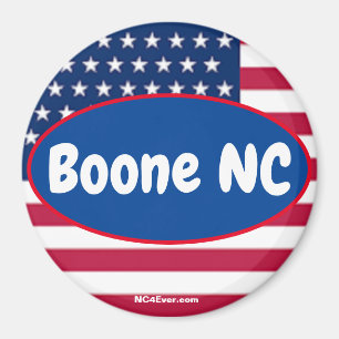 Imán de lugares patrióticos de Boone NC