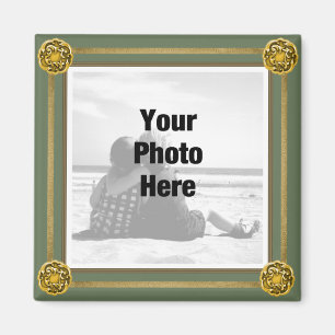 Imán de lujo de la foto del marco