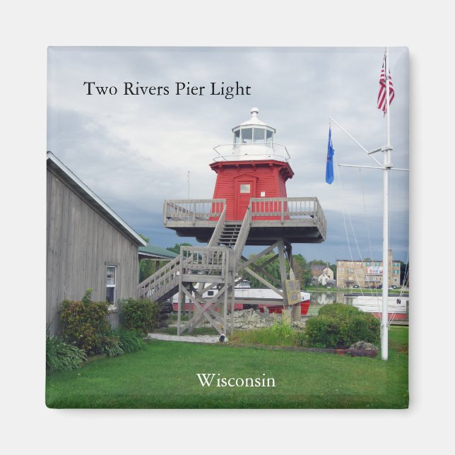 Imán de luz de muelle de dos ríos (Frente)