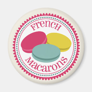 Imán de Macarons de tres franceses
