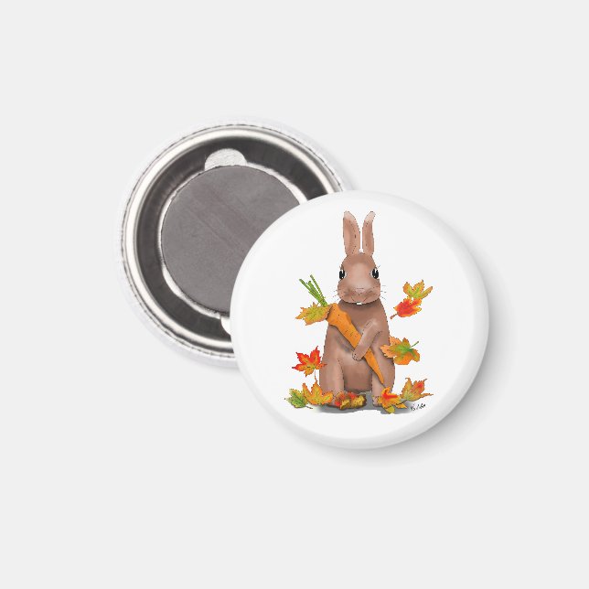 Imán DE Magnet Hase im Herbst (Anverso/Reverso)