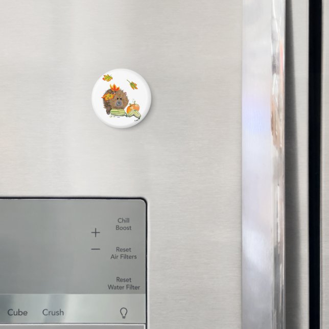 Imán DE Magnet Herbst Igel mit Kürbis (In situ (nevera))