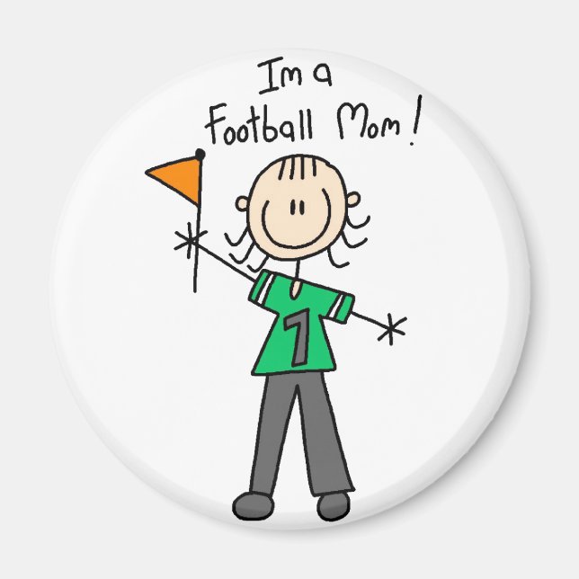 Imán de Mamá de Fútbol (Frente)