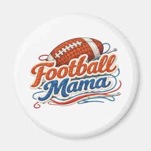 Imán de Mamá de Fútbol Retro