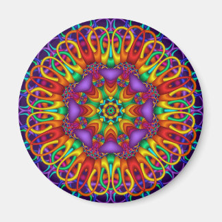 Imán de mandala abstracto decorativo