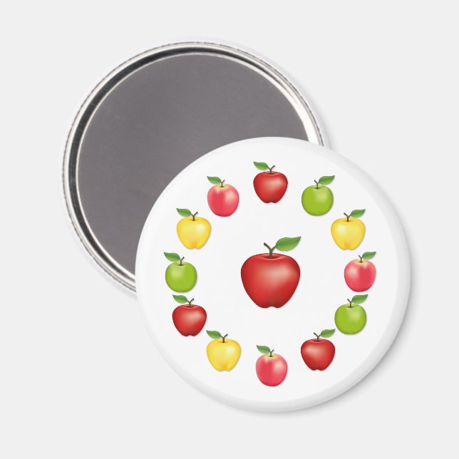 Imán de Manzanas (Anverso/Reverso)