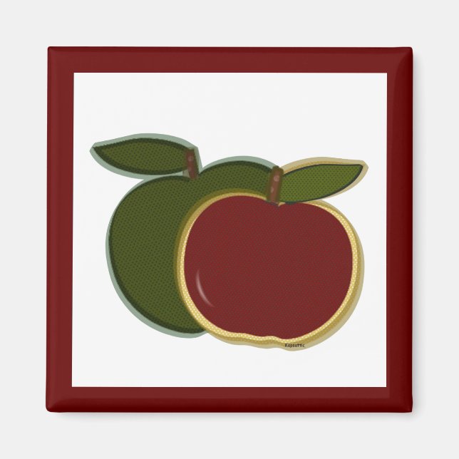 Imán de manzanas de campo (arándano) (Frente)