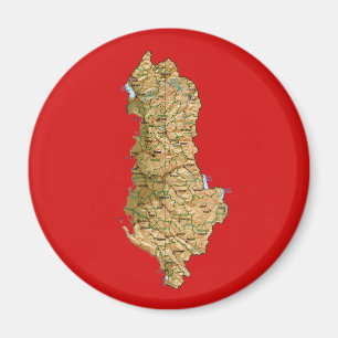 Imán de Mapa de Albania