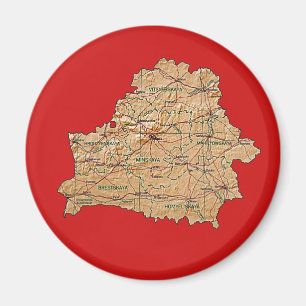 Imán de Mapa de Bielorrusia