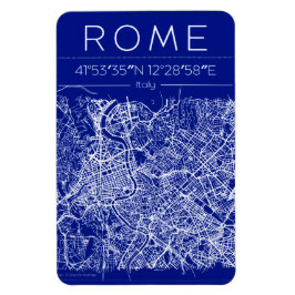 Imán de Mapa de Ciudad de Roma Blueprint
