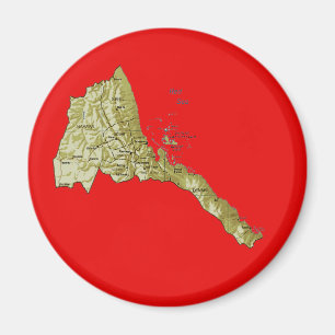 Imán de Mapa de Eritrea