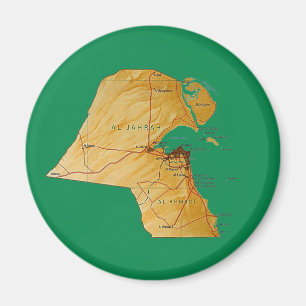 Imán de Mapa de Kuwait