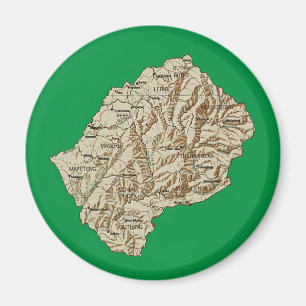 Imán de Mapa de Lesoto