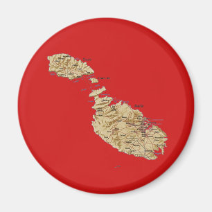 Imán de Mapa de Malta