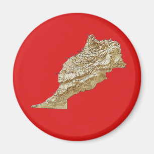 Imán de Mapa de Marruecos