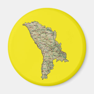Imán de Mapa de Moldavia