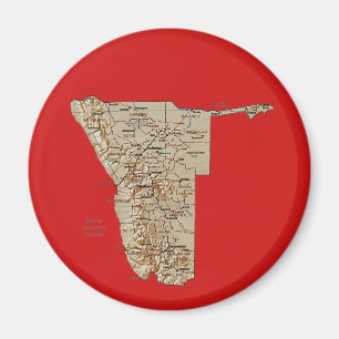 Imán de Mapa de Namibia