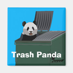 Imán de mapache basura