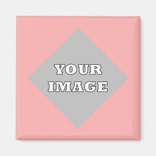 Imán de marco de foto cuadrado diagonal