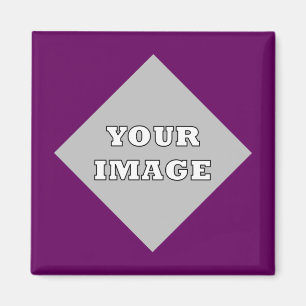 Imán de marco de foto cuadrado diagonal