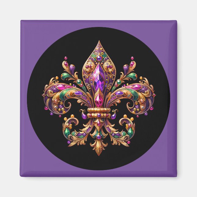 Imán de Mardi Gras (Frente)
