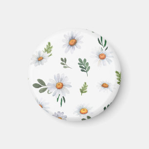 imán de margarita blanca, imán de margarita